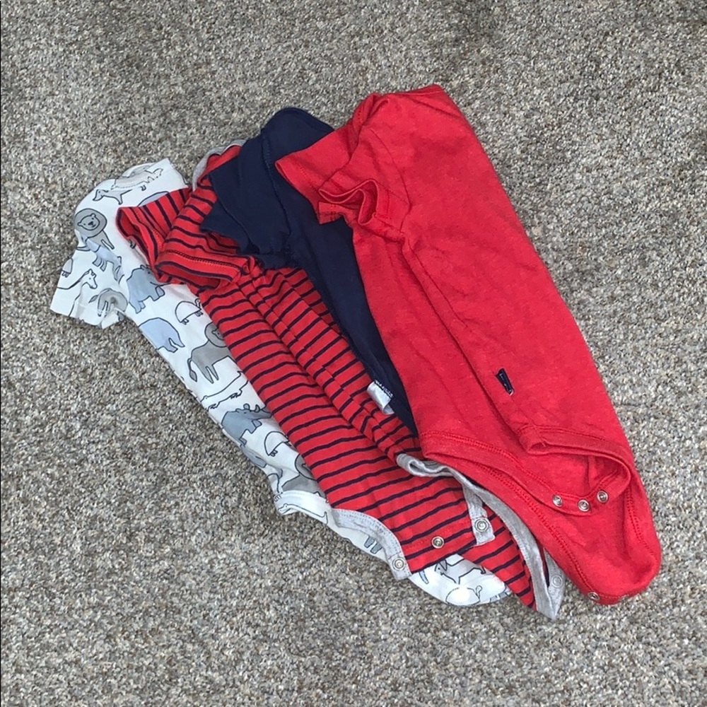 Set of 4 Short Sleeve Onesies